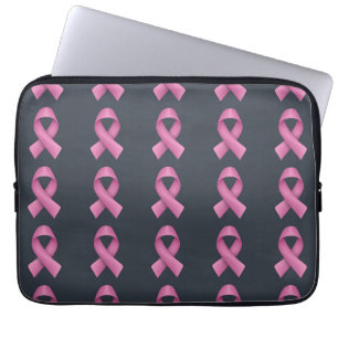 Schwarzer Hintergrund des rosa Flachbildschirms Laptopschutzhülle