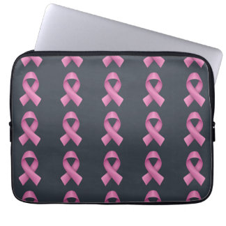 Schwarzer Hintergrund des rosa Flachbildschirms Laptopschutzhülle