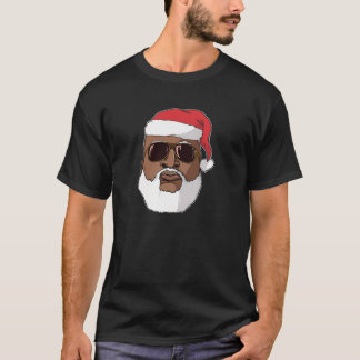 Schwarzer Hip Hop Santa Claus Neuheit Afrikanische T-Shirt