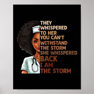 Schwarzer Historienmonat Krankenschwester Stolz Sc Poster