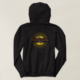 Schwarzer Hoodie - Welttag der Sklerodermie