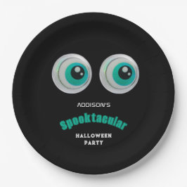 Schwarzer Horror Auge Spooktacular Halloween-Party Pappteller