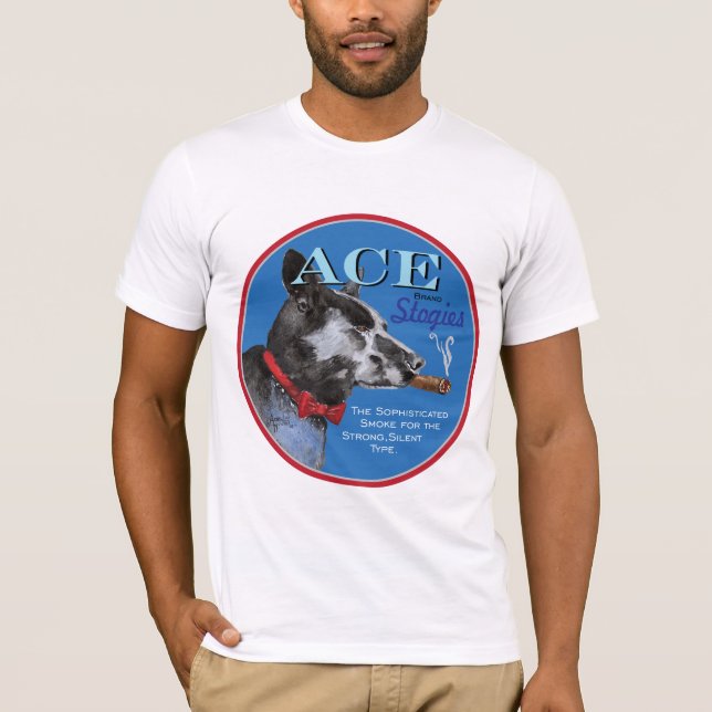 Schwarzer Hund T-Shirt (Vorderseite)