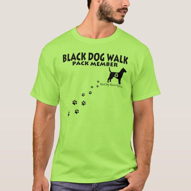 Schwarzer Hundeweg-Shirts T-Shirt (Vorderseite)