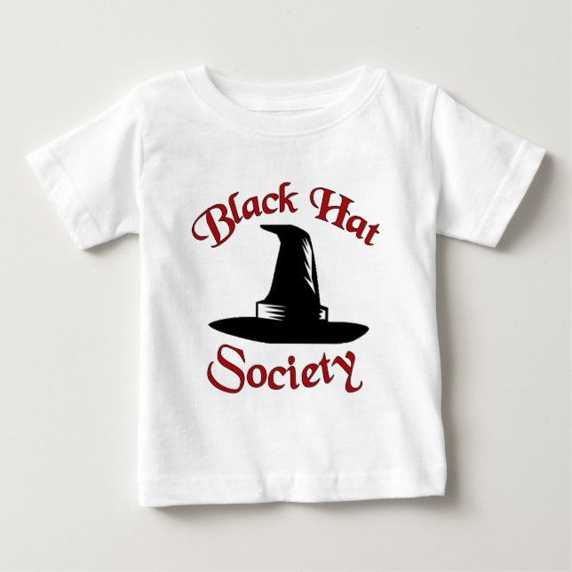 Schwarzer Hut-Gesellschaft Baby T-shirt (Vorderseite)