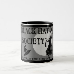 Schwarzer Hut-Gesellschafts-Kaffee-Tasse Zweifarbige Tasse