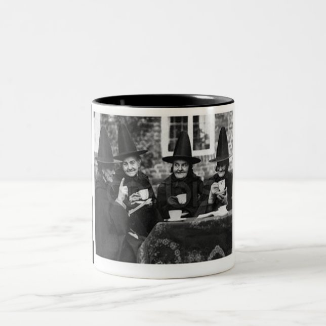 Schwarzer Hut-Gesellschafts-Tasse Zweifarbige Tasse (Mittel)