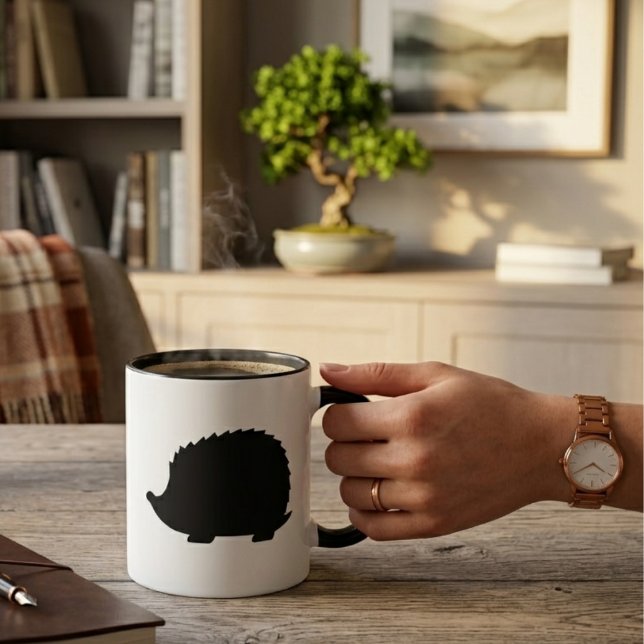 Schwarzer Igel Tasse (Von Creator hochgeladen)