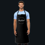 Schwarzer Individuelle Name Jahr Master Baker Schürze<br><div class="desc">Viele Talente kommen aus dieser Küche. Ermuntern Sie den Meister Baker in Ihrem Leben, diese süßen Leckereien behalten, die mit dieser personalisierten, modernen und einzigartigen Schürze kommen. Passen Sie die Wörter an und legen Sie das Jahr fest, wie Sie möchten. Diese Schürze ist schwarz mit weißem Typ. Stilvolle Typografie-Behandlung. Macht...</div>