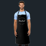 Schwarzer Individuelle Name Jahr Master Baker Schürze<br><div class="desc">Viele Talente kommen aus dieser Küche. Ermuntern Sie den Meister Baker in Ihrem Leben, diese süßen Leckereien behalten, die mit dieser personalisierten, modernen und einzigartigen Schürze kommen. Passen Sie die Wörter an und legen Sie das Jahr fest, wie Sie möchten. Diese Schürze ist schwarz mit weißem Typ. Stilvolle Typografie-Behandlung. Macht...</div>