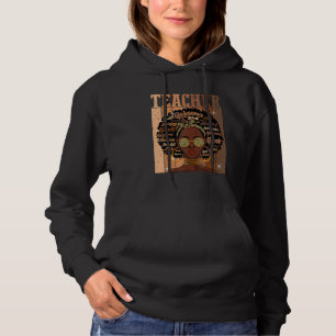 Schwarzer intelligenter Lehrer Afro Liebe Melanin Hoodie