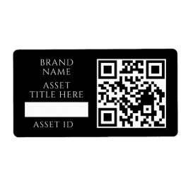 Schwarzer Inventar-QR | Benutzerdefinierter Geschä