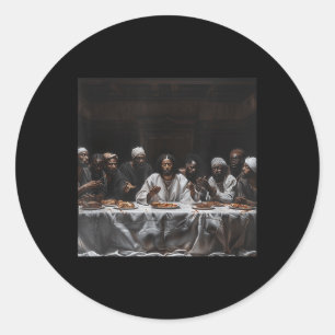 Schwarzer Jesus, Letztes Opfer, Jesus _9 Runder Aufkleber