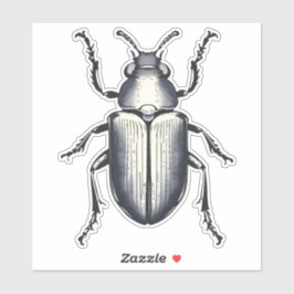 Schwarzer Käfer Aufkleber