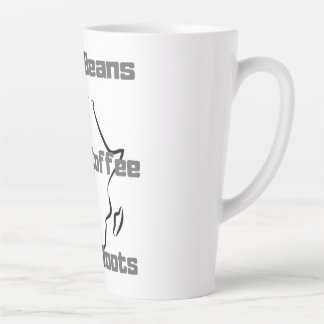 Schwarzer Kaffee Milchtasse