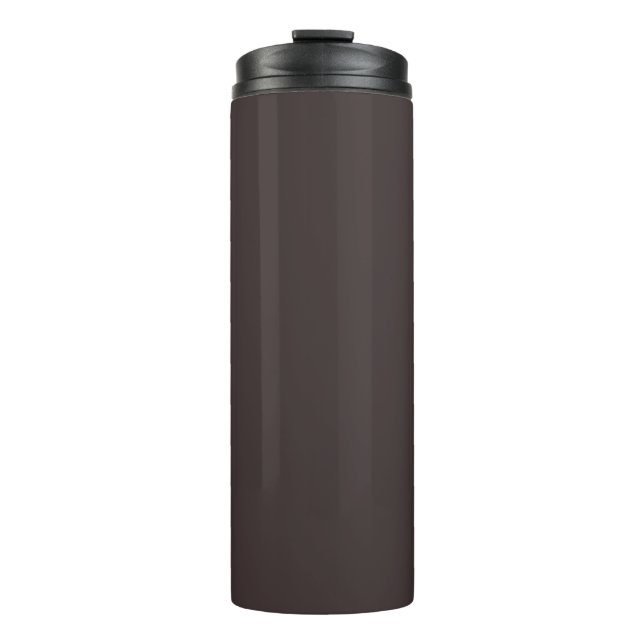 Schwarzer Kaffee (Vollfarbe) Thermosbecher (Vorderseite)