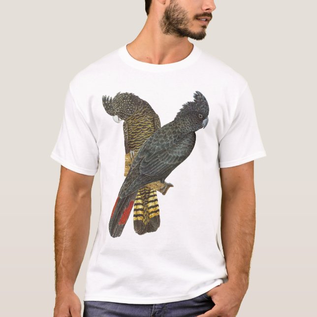 Schwarzer Kakadu T-Shirt (Vorderseite)