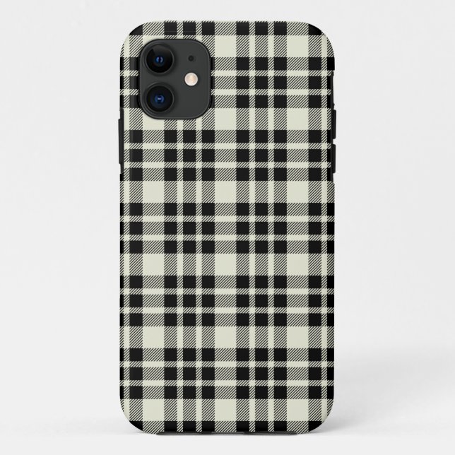 Schwarzer karierter universeller iPhone 5 Kasten Case-Mate iPhone Hülle (Rückseite)