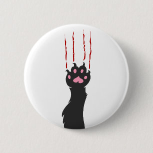 Schwarzer Katzenpappdruck - Farbe auswählen Button