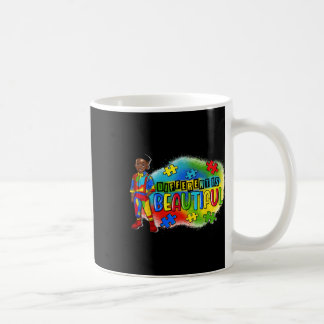 Schwarzer Kid Autismus anders ist schön Autismus A Kaffeetasse