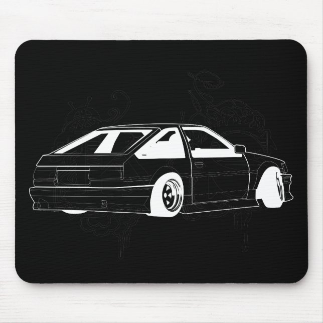 Schwarzer KIS Levin AE86 Mousepad (Vorne)