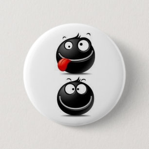 Schwarzer Knopf Button