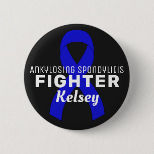 Schwarzer Knopf für die Ankylosierende Spondyliti Button