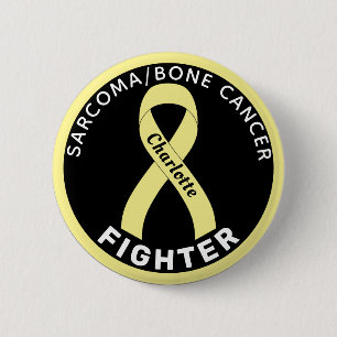 Schwarzer Knopf für Sarcoma/Knochenkrebs-Kämpfer Button