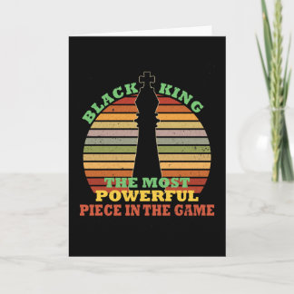 Schwarzer König am stärksten im Spiel Karte