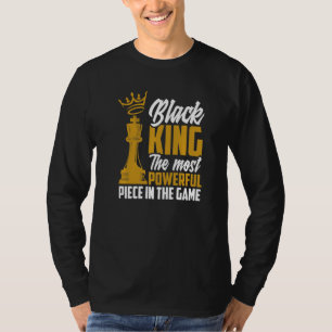 Schwarzer König das mächtigste Stück in Game Afro T-Shirt