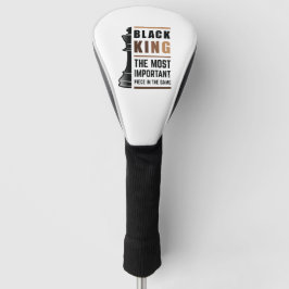 Schwarzer König das wichtigste Stück in Spiel 2 Golf Headcover