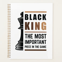 Schwarzer König das wichtigste Stück in Spiel 2 Planer