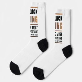 Schwarzer König das wichtigste Stück in Spiel 2 Socken