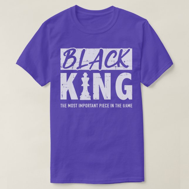 Schwarzer König ein wichtiges Stück für stolze Afr T-Shirt (Design vorne)