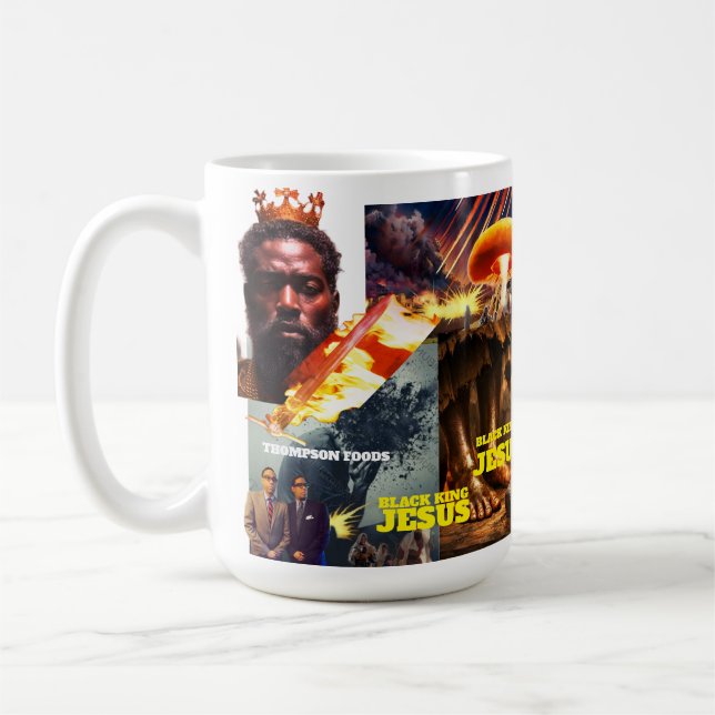 SCHWARZER KÖNIG JESUS Tasse (Links)