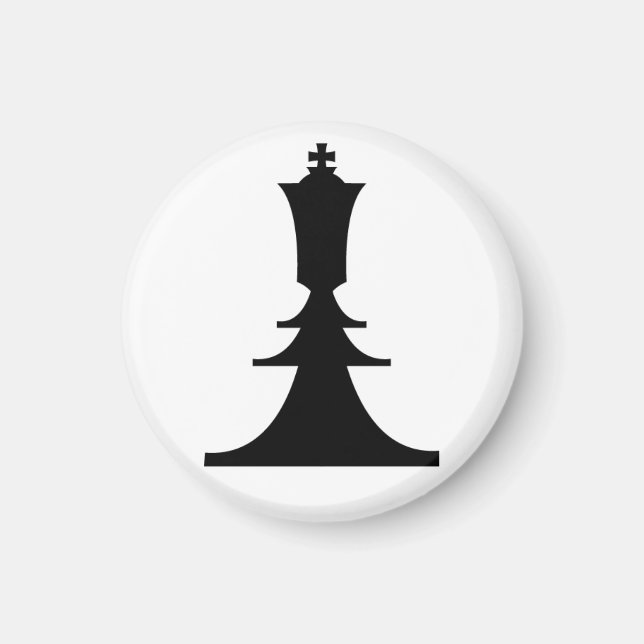 Schwarzer König Magnet (Vorne)