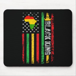 Schwarzer König Melanin Afrikanisch-Amerikanische  Mousepad