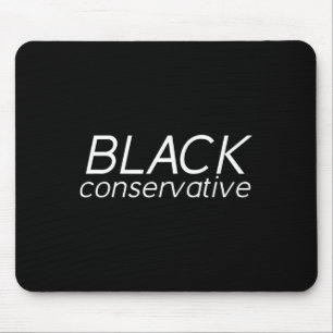 Schwarzer konservativer Republikaner Mousepad