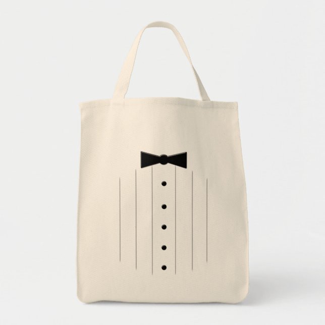 Schwarzer KrawatteTuxedo Tragetasche (Vorne)