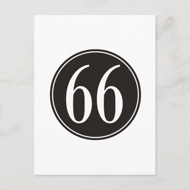 Schwarzer Kreis #66 Postkarte (Vorderseite)