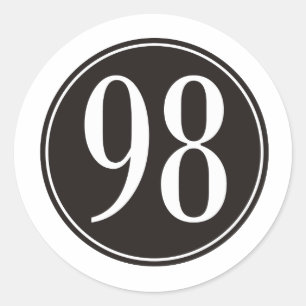 Schwarzer Kreis #98 Runder Aufkleber