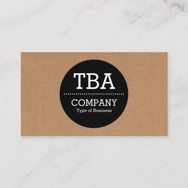Schwarzer Kreis v2 - Sammelpack Visitenkarte (Vorderseite)