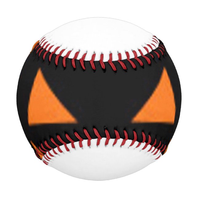 Schwarzer Kürbis Baseball (Vorderseite)