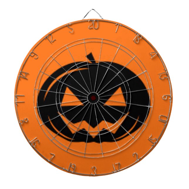 Schwarzer Kürbis Dartscheibe (vorne)