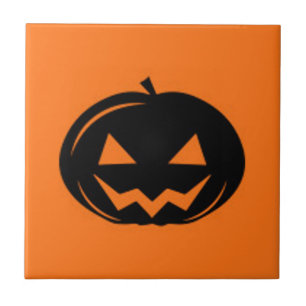 Schwarzer Kürbis Fliese