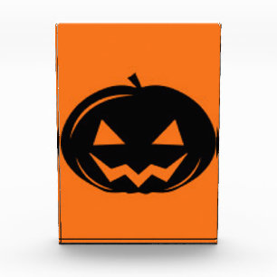 Schwarzer Kürbis Fotoblock