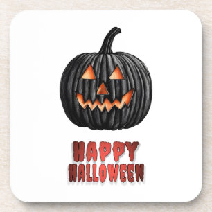 Schwarzer Kürbis Getränkeuntersetzer