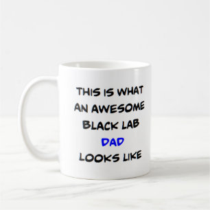 schwarzer Lab Dad, großartig Kaffeetasse