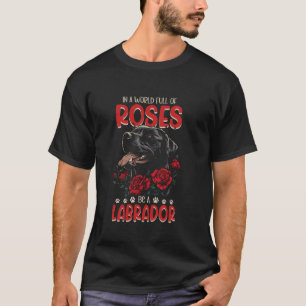 Schwarzer Lab Hund Labrador Retriever Mama T-Shirt