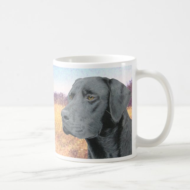 Schwarzer Lab Kaffeetasse (Rechts)